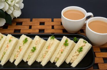 Best Tea-Time Sandwich Recipe | Chicken Mayo Sandwich | Cold Sandwivhes