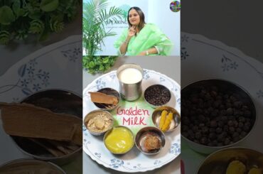 Perfect Golden Milk for Cold & Cough Recipe by Shweta Shah #healthy #shorts