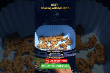 No OIL Millet murukkulu #millets #snacks #healthysnacks #telugu
