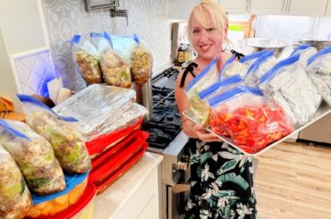 MASSIVE HOMEMADE FREEZER MEALS from SCRATCH on a BUDGET, plus EPIC MEAL PREP for My LARGE FAMILY!