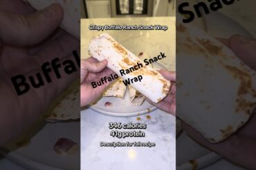 Healthy Buffalo Ranch Snack Wrap. Description for Recipe