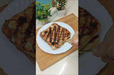 No Sugar Bread milk toast recipe|Healthy breakfast idea|#shorts#breakfastideas #food #ytshorts