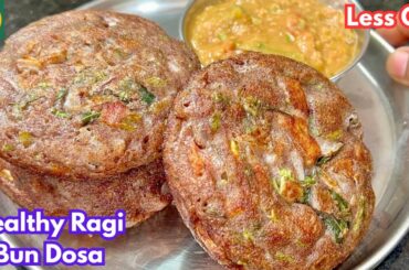 Healthy Ragi Bun Dosa Recipe | Healthy Breakfast Ideas|Breakfast Recipes|Easy Nashta|Dinner Recipes