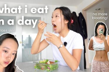 what i eat for GUT HEALTH + CLEAR SKIN | realistic + simple meals