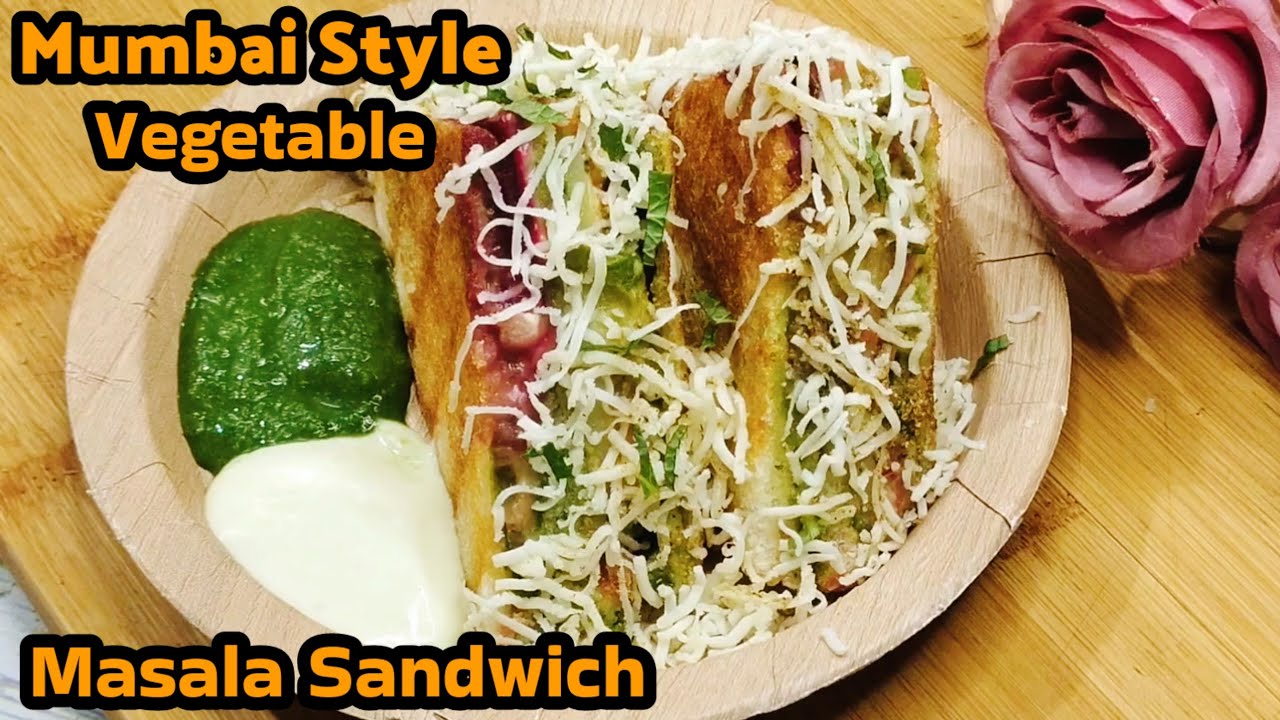 Bombay Style Sandwich Recipe with sandwich masala | vegetable sandwich | healthy breakfast recipe Bombay Style Sandwich Recipe with sandwich masala | vegetable sandwich | healthy breakfast recipe