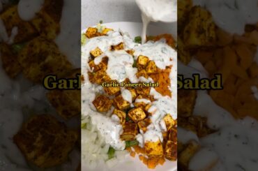 Garlic paneer salad recipe #gym #food #telugufitness #fatloss #diet #asmr
