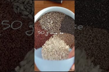 Nordic Seed Bread - Try this awesome, high protein, no flour bread #food #recipe #healthyrecipes