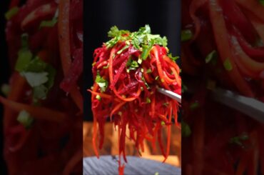 I can't stop eating this salad! Beetroot, carrot and apple. How to lose weight by 3 kg in a week