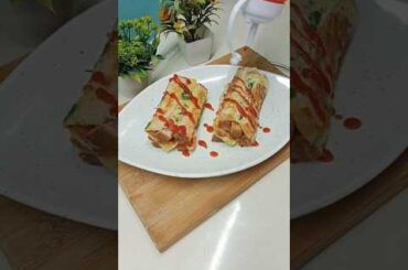Bread Egg Roll Sandwich recipe | Healthy breakfast recipes|#food #egg#eggroll#youtubeshorts #shorts