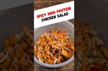 Spicy high protein chicken salad recipe..#salad #saladrecipe #Healthy #healthyrecipes #chickensalad