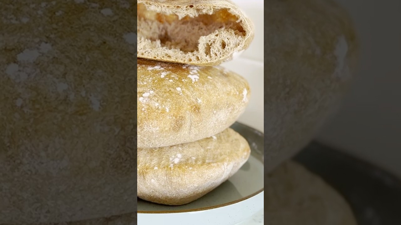 Say Goodbye to Store-Bought: Make Fluffy Whole Wheat Sourdough Pita at Home! Say Goodbye to Store-Bought: Make Fluffy Whole Wheat Sourdough Pita at Home!