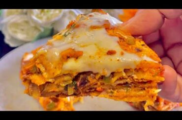 Tastiest and easiest leftover roti lasagna |easy tasty and healthy snack recipe