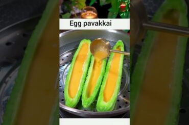 Pavakkai Stuffed with Egg | Easy Healthy Recipe #tamilshorts #villagestyle #shortsfood