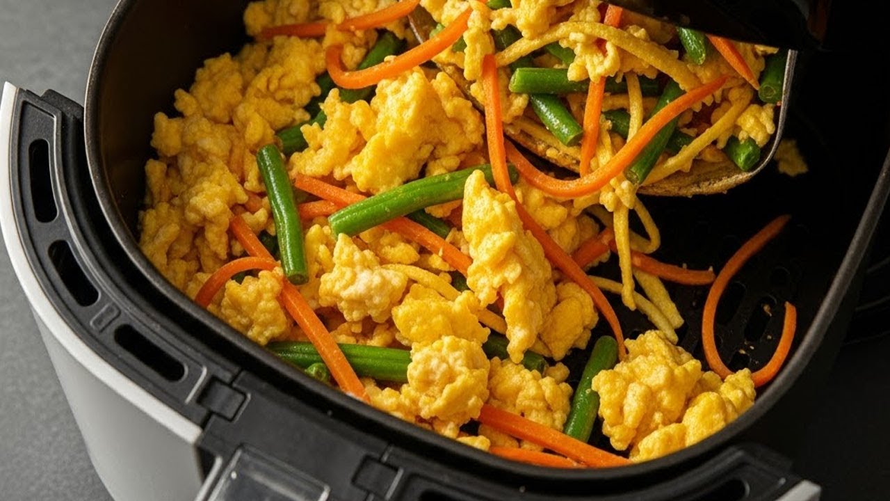 Air Fryer Veggie Egg Scramble, Affordable & Healthy Breakfast Hack, Air Fryer Breakfast Recipes Air Fryer Veggie Egg Scramble, Affordable & Healthy Breakfast Hack, Air Fryer Breakfast Recipes