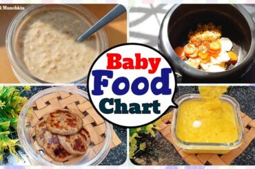 Healthy Baby Food Chart For 1- 5 Years Old | Baby Food Recipes | Mum & Munchkin