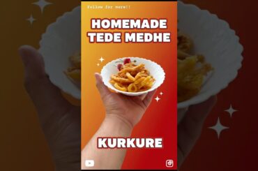 Tede mede kurkure | #viralrecipe  #homemadekurkure #snacksrecipe #nautiyaltreat #shortsfeed #shorts