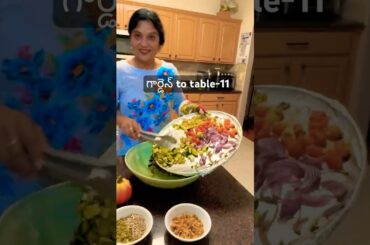 Best salad I made so far #garden #vegetables #recipe#telugu