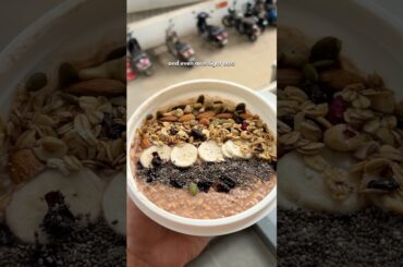 Trying viral high-protein healthy breakfast created by 24 year olds in Bengaluru! #bangalore #food