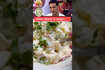 High protein and full of vitamins healthy creamy Salad#akshaykumar