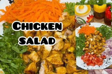 High Protein Chicken Salad Recipe | Healthy Weight Loss Salad #saladrecipe #salad