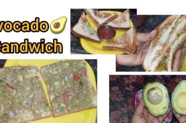 Viral Healthy Avocado Sandwich | Avocado Sandwich | How to make Avocado sandwich | Avocado Recipe#yt