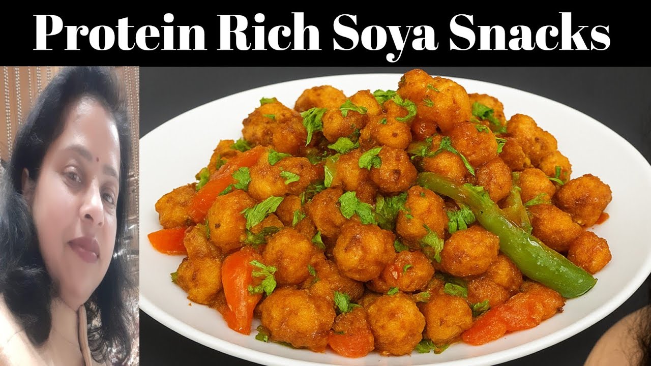 Healthy Soya Snacks | Protein Rich Quick Recipe | Easy Indian Evening Snack Soya chilli Healthy Soya Snacks | Protein Rich Quick Recipe | Easy Indian Evening Snack Soya chilli