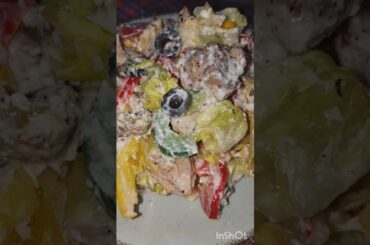 chicken bistro salad #salad #health #healthy #nonveg #recipe #food #tasty#continental#viral #shorts
