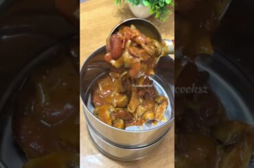 Lunch Recipe: Chapati n Rajma mashroom poriyal | fruit #shortsfeed #lunchideas #lunchbox