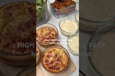 Meal Prep With Me: Healthy & Balanced, Quick & Easy High-Protein Recipes #healthyrecipes #mealprep