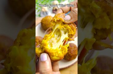 Cheesy Gourd Bites | Crispy Bottle Gourd Snack Recipe | Easy Veg Starter #shorts #foodshorts