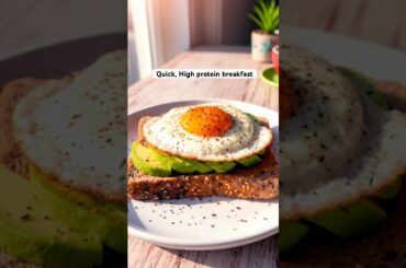High Protein Breakfast ASMR| quick recipe |Avocado Egg Toast Recipe #avocadotoast #trending  #viral
