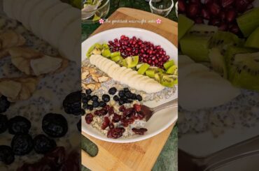 Healthy overnight oats breakfast for weight loss #healthybreakfast #quickandeasy #breakfastinspo
