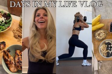 VLOG: feeling inspired, new healthy meals, productivity hour + sticking to my workout routine