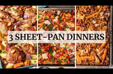 3 Easy Sheet-Pan Dinner Recipes (Mediterranean Diet Dinner Recipes)