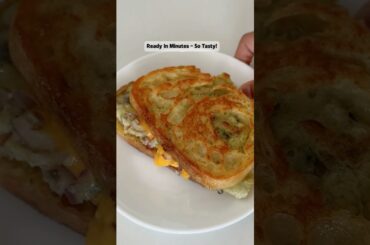 5-Minute Cheesy Egg & Mushroom Sandwich | Student Breakfast Idea #sandwich #egg