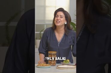 2 Hacks in 1 Healthy Salad | Quick Creamy Walnut Salad Recipe