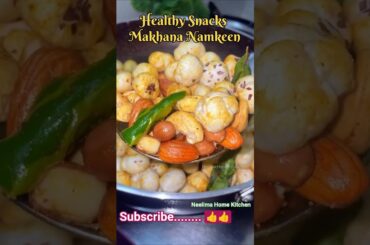 Healthy Snacks Makhana Mixture #shorts #trending #food #shortfeed #recipe #cooking #ytshorts #viral