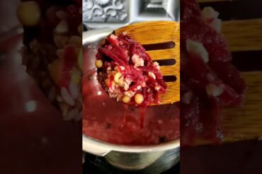 oats beetroot khichdi for baby healthy recipes episode 39/50 #food #babyfood #shorts #trending