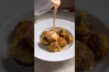 Healthy, veggie loaded Zucchini and Corn balls !!