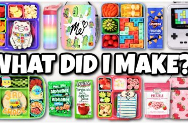 Making LUNCHBOXES for the 1st Week of School! MYSTERY Boxes & MORE!!