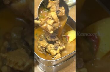 Lunch Recipe: Rice n Chicken kulambu|chicken green fry|fruit #shortsfeed #lunchbox #lunchideas