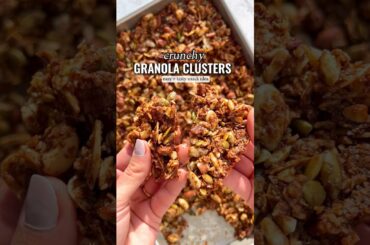 Crunchy Granola Clusters https://lifemadesweeter.com/healthy-granola/