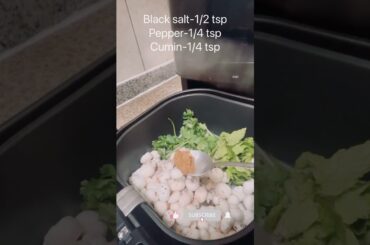 Fresh healthy Green Masala Fox Nuts(Makhana)#healthy #recipe #weightloss  #foodie #tasty #shortvideo