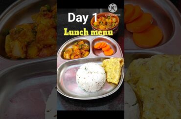 Simple and healthy lunch menu / jeera rice potato green peas gravy #shortsviral #SHORTS#Tamil #food