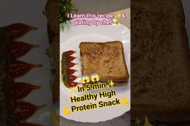 ASMR High Protein Veg Paneer Sandwich | Easy & Healthy Snacks Idea | #ASMR #foodie #YTshorts #lofi