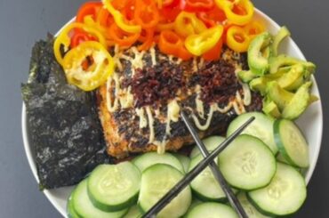 Easy Salmon Bowl Healthy Dinner In 15 Minutes