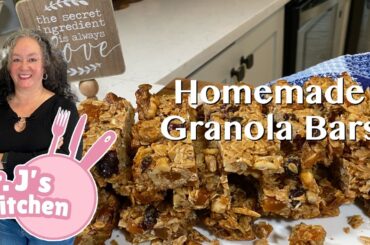 Homemade Granola Bars | Healthy Snack Recipe with Walnuts, Pumpkin Seeds & Dried Fruit