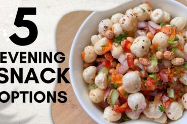 5 Quick & Healthy Evening Snacks |Evening snacks for weight loss |#healthysnacks #quickrecipe