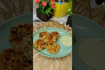 Navratri Special#Crispy SabudanaVadawithGreen Chutney#VratRecipe #FastingFood#HealthySnacks#shorts