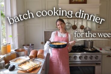 Batch Cooking A Week of Healthy Dinners for my Family of 6